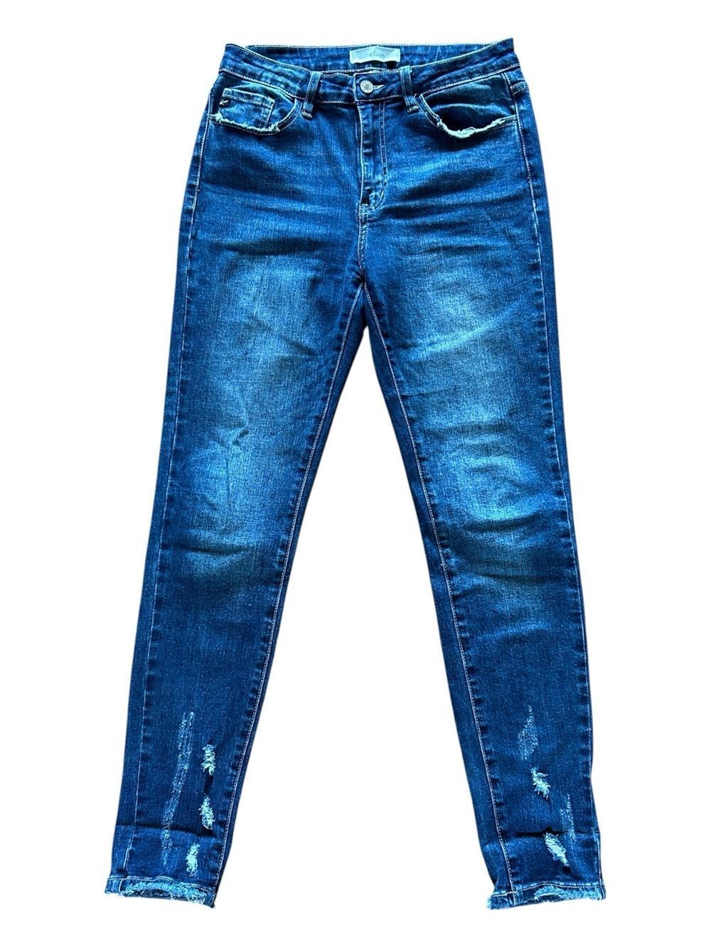 KanCan Dark Blue Distressed Skinny Jeans